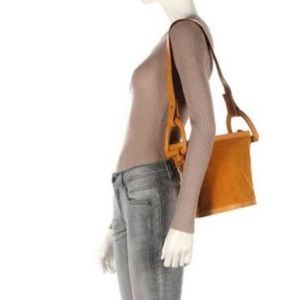 💼 TAS FOSSIL JESSA BUCKET BAG MUSTARD GOLD